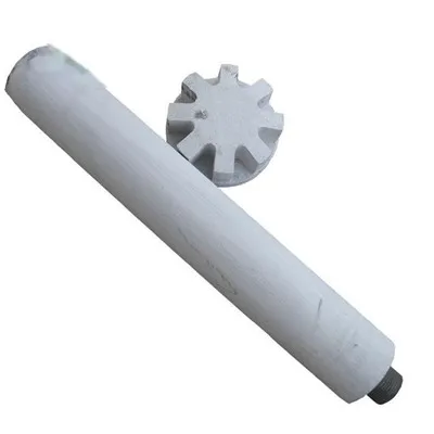 De que forma o rotor e o eixo de grafite afetam a eficiência de um sistema?